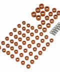 Orange Engine Bolt Cap Set for Harley Motorcycles 66Pcs Screws Covers Fit Softail Sportster Touring Twin Cam Electra Glide Street Glide Road King