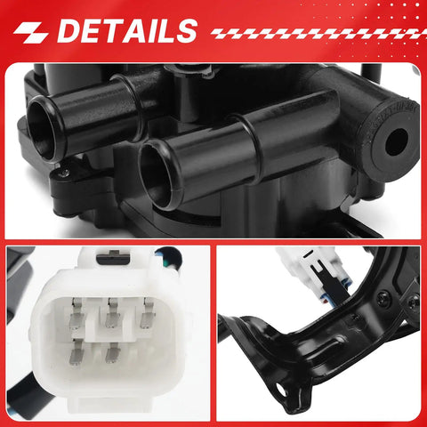 Direct Bolt On Coolant Control Valve For 2004 To 2009 Toyota Prius 1.5L close-up showing connectors and pipes for precise installation.