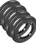 Heavy Duty 9 Inch Lazy Susan Hardware Offering Dead Smooth Ball Bearing Spin, Rock Solid Black Turntable Base, four pack shown.