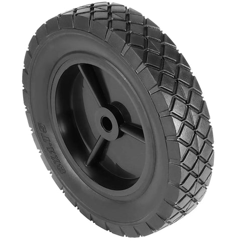 2 Pack 8 Inch Solid Rubber Wheels for Hand Trucks and Carts Replacement Tire With 1/2 Inch Bore and Offset Axle, durable PP hub