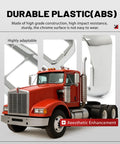 Pair Headlight Bezel With Visor For 4x6 Dual Rectangular Headlamps Fits Kenworth T400 durable ABS chrome finish close-up