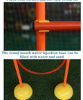 Close-up of the Drone Racing Obstacle Course Kit for Practice and Training, showing orange hoop and water-filled yellow base