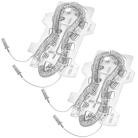 2 Pack DC47-00019A Dryer Heating Element Replacement For Samsung And Major Brands 5300W 240V metal coils on metal plates