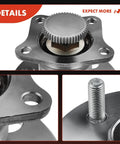 Close-up of Beefed Up Rear Wheel Bearing And Hub Assembly With ABS Ring for Toyota Corolla 1993 to 2002, Geo Prizm 1993 to 1997