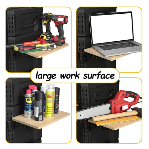 Heavy Duty Foldable Work Table For Toolbox Side Mount Turn Your Toolbox Into A Mobile Workshop With A Flat Spacious Surface