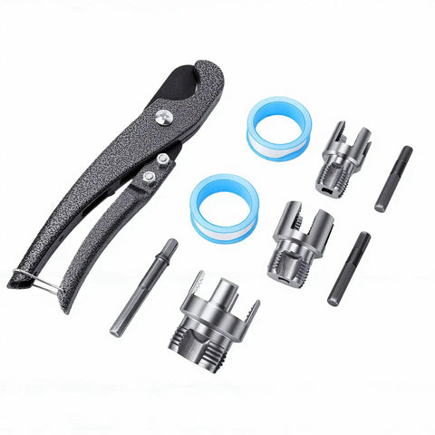 Effortless Pipe Threading Set For PVC Fittings And Faucets Internal And External Thread Tools carbon steel handles 1/2 3/4 1 inch