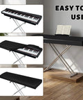 Stretchable Dust Cover For 88 Key And 61 Key Digital Pianos Protective Keyboard Cover To Keep Dust Dirt Debris Off Your Keys Must Have Piano Accessory For Everyday Gigging And Home Use covering keyboards