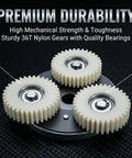 Heavy Duty Electric Motor Gear Clutch Kit With 36T Nylon Gear Planetary System for 500W to 750W Motor Replacement