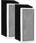 Compatible With Hamilton Beach Air Purifier 04383 04384 04385 Filter Replacement Kit With 2 H13 HEPA and 8 carbon pre-filters