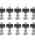 10 Piece T Track Bolts Knob Kit With M6 X 40mm Threaded Bolts And M6 X 25mm Hex Hand Knobs With Washers For Woodworking Jigs