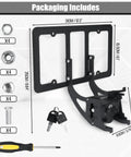 No Drill Front License Plate Holder For Tesla Model 3 And Model Y 2017 To 2024 With Safety Design No Adhesives Easy Turn Knob