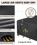 Outdoor Furniture Covers Waterproof Heavy Duty 420D Oxford Table Chair Sofa Desk Cover with air vents and waterproof features