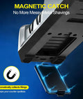 Electric Knife Sharpener 3 Stage Professional Kitchen Sharpening System With 100 Percent Diamond Abrasive and dust box