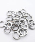 M10 Split Lock Washer Set 50 Pieces In 304 Stainless Steel 18 8 For Bolts Nuts And Screws Beefed Up Spring Lock Washers Silver