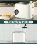 Cord Organizer For Kitchen And Home Appliances Keeps Cords Tidy And Tangle Free No More Cord Chaos attached to toaster