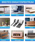 Collage showing furniture and Self Adhesive Felt Tape Pack With Heavy Duty Pads For Furniture And Chairs.