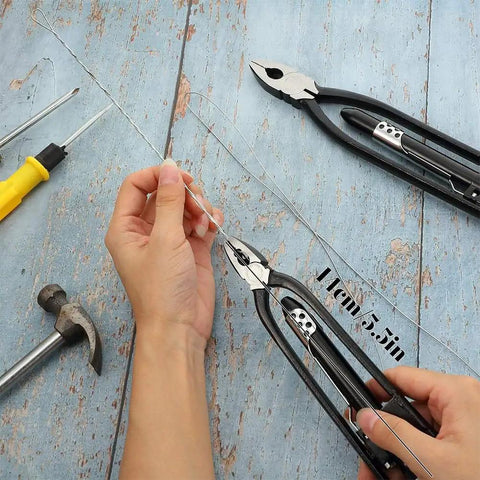 Using Durable 6-Inch Safety Wire Pliers With High-Carbon Steel Jaws Delivering 10x Torque, One-Hand Quick Twist Tool