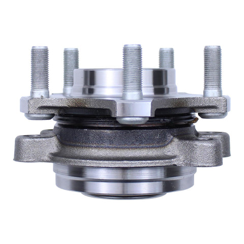 Front view of wheel hub and bearing assembly for Nissan Altima 2019-2024, direct fit OEM grade replacement for smooth rides.