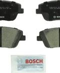 Front view of QuietCast Premium Ceramic Disc Brake Pad Set For Hyundai Sonata And Kia Optima Front Replacement Low Dust Quiet Braking