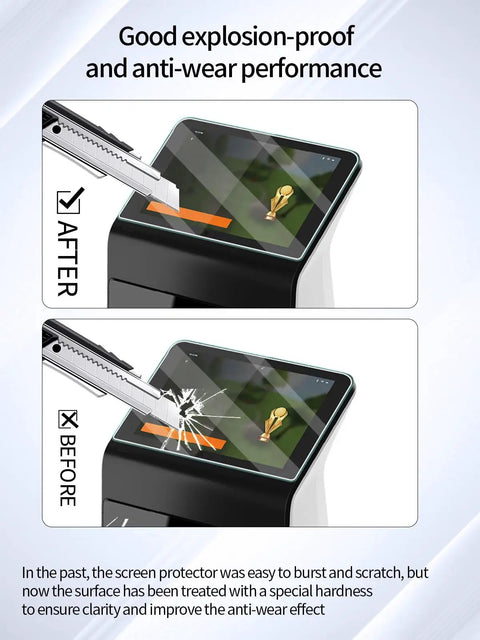 Comparison of Premium Garmin Approach R50 Screen Protector Pro Grade for golf monitor before and after application