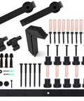 Ceiling Mount Sliding Barn Door Hardware Kit For Low Ceiling Spaces With L Shape Bracket System Fits 36 Inch Wide Single Wood Doors