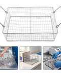Ultrasonic Cleaning Basket For Delicate Gear And Jewelry Stainless Steel Lab Accessory That Keeps Small Parts Secure Boosts Fluid Circulation And Prevents Tangles In Watch Parts Jewelry Pieces And Tiny Tools, stainless mesh tray