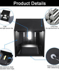 20W 6000K LED Wall Sconce Up And Down Exterior Lighting Hardwired No Photocells Square 4.7 Inch IP65 Waterproof details