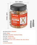 All Weather Tough Number 10 X 3 Inch Exterior Deck Screws 350 Count Pack in a round container with Torx T25 drive.