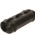 Side view of NSI C5 dual-rated compression insulating cover for WR series tap connector, black