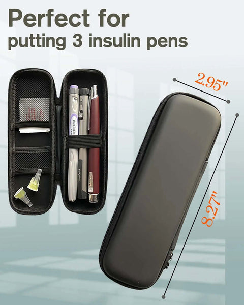 Heavy Duty Slim Pencil Case For Adults And Jetsetters With Dang Tough Waterproof Hard Shell Armor, size 8.27 x 2.95 inches.