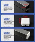 Steps to use 12 Pack White Square Tube Plugs For Furniture Legs And Frame Ends, PP Inserts To Cap Hollow Tubes And Pipe Openings