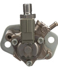 Brand New Fresh Frame Mounted Mechanical Fuel Pump Assembly with Gaskets Included OE Quality Replacement HM10014 front view showing metal housing and connector.