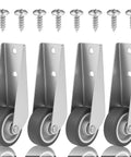 Set Of 4 Heavy Duty Gate Caster Wheels Replacement Smooth Rolling Recessed Trackers Upgrade Your Outdoor Gate With Rock Solid Rust Resistant Steel And Zero Hassle Screw Install with metal casters and screws.