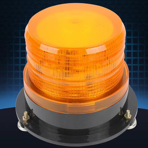 Yellow LED Emergency Warning Light Flashing Lamp 12V for Vehicles Factories Transportation Equipment School Buses
