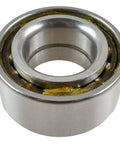Close-up of a front wheel bearing from the Front Wheel Bearing And Hub Kit For 1996 2000 Toyota RAV4 Two Bearings And Two Hubs Includes Easy Drop In Installation For A Smooth Ride And Quiet Operation Perfect For DIY Auto Repair And Replacing Worn Front Axle Components