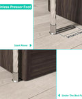 Stainless presser foot for adjustable stainless steel canopy bed frame, measuring 14.5cm, under bed or standalone use.