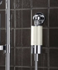 Shower Filter System For Hand Showers, Chlorine And Odor Reduction, Polished Chrome, Easy Install On Exposed Valves And Hoses
