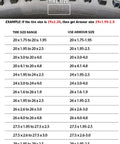 Tire size chart for selecting Puncture Proof Bike Tire Insert For Fat Tires And E Bike Rides No Flats 26 Inch By 1.95 To 2.5 Inches Foam Liner
