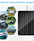 15W Solar Panel Kit With Built In Maintenance Pulse And MPPT Controller For 12V Lead Acid Batteries waterproof battery