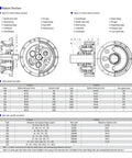 Pro Grade Harmonic Drive Gearbox For Industrial Robot Joints And Cnc Equipment Zero Backlash Transmission structural diagram and specifications.