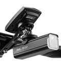 Out Front Bike Computer Dash Mount For Aero Integrated Handlebars Compatible With Garmin Wahoo Bryton And GoPro Camera Mount With Headlight Attachment And 3 Base Compatibility For Safe Ride Ready Recording on aero handlebars with RHL 1500 light
