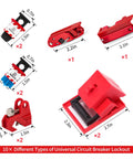Universal circuit breaker locks from All In One Lockout Tagout Kit With Ball Valve Lockout, Valve Lockout, Steel Cable Lockout, Gas Source Lockouts