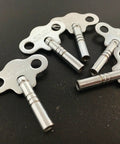 Five Piece Metal Clock Key Set Size 4 Or 3.25 Mm Silver Clock Keys For Repair And DIY Projects New USA Made Durable Clock Parts Kit