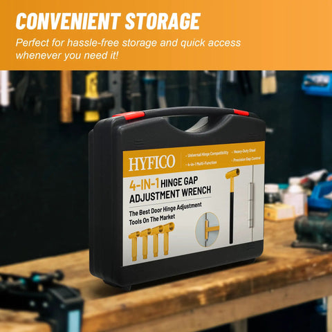 Storage case for Upgraded Hinge Gap Adjusting Wrench For Residential And Commercial Doors Quick And Easy Door Hinge Alignment Tool