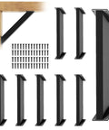 Eight Piece 45 Degree Angle Support Brackets Heavy Duty Connector Kit For 4x4 Wood Posts And Beams Ideal For Gazebos Tree Houses Cabins And Patios DIY Kit
