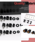24 Piece M2 M3 Flight Controller Anti Vibration Standoff Screw Kit featuring rubber damper balls and washers for drones.