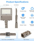 Diagram of High Output 110W LED Work Light With Bright White Flood Beam For Off Road Rigs Trucks And Trailers Rugged Aluminum Housing Weatherproof Build