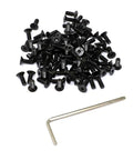 100 Pcs M3 X 8mm Hex Socket Flat Head Cap Screws Set In Alloy Steel 10 9 Pro Grade With Black Oxide Finish and included hex key