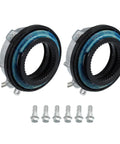 Heavy Duty Pair Of Front Automatic Locking Hub Actuator Assembly For Ford F150 Expedition Mark Lt with installation bolts.