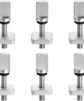 6 Piece No Tool Stainless Steel Thumb Fin Screws For Surfboard Longboard Paddleboard And SUP 316 Stainless Replacement Fin Hardware